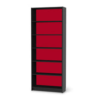 Klebefolie Rot Dark - IKEA Billy Regal 6 Fächer - schwarz