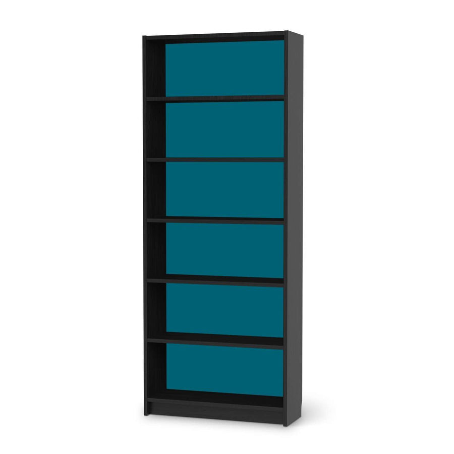 Klebefolie Türkisgrün Dark - IKEA Billy Regal 6 Fächer - schwarz