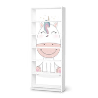 Klebefolie Baby Unicorn - IKEA Billy Regal 6 Fächer - weiss