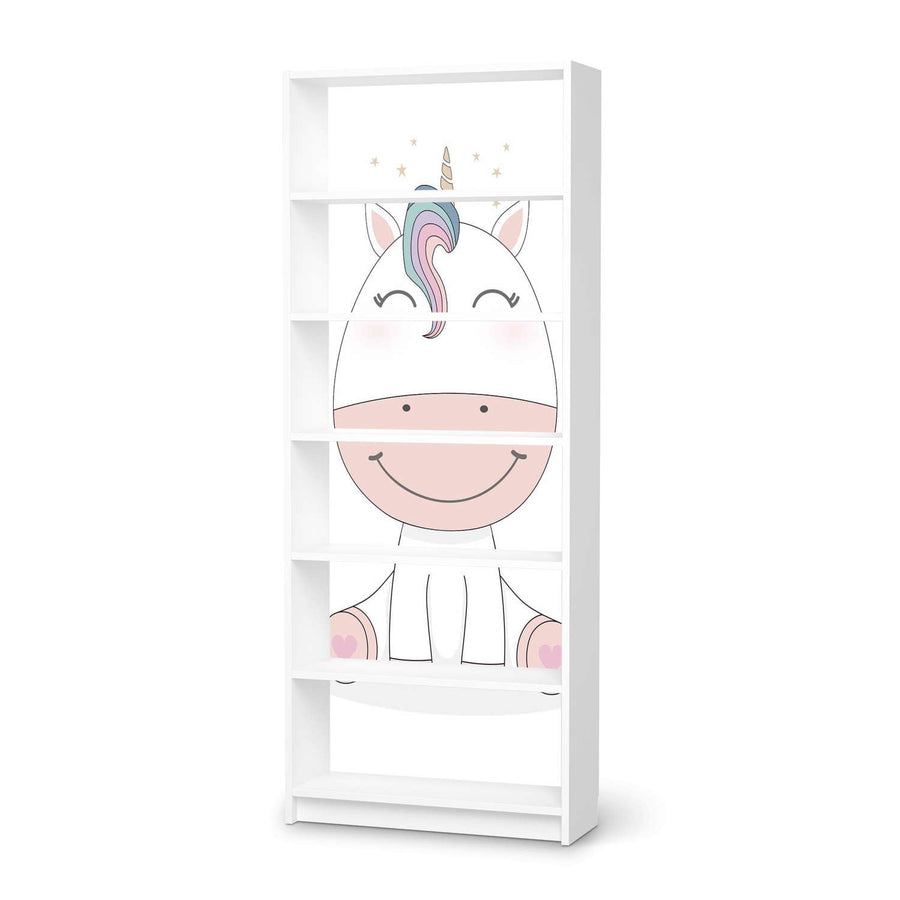 Klebefolie Baby Unicorn - IKEA Billy Regal 6 Fächer - weiss