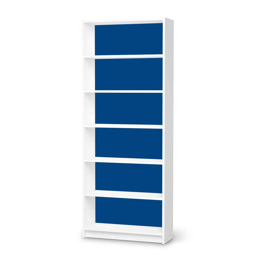 Klebefolie Blau Dark - IKEA Billy Regal 6 Fächer - weiss