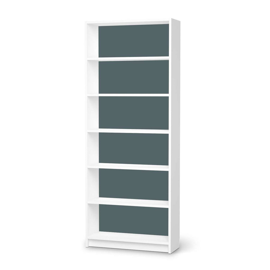 Klebefolie Blaugrau Light - IKEA Billy Regal 6 Fächer - weiss