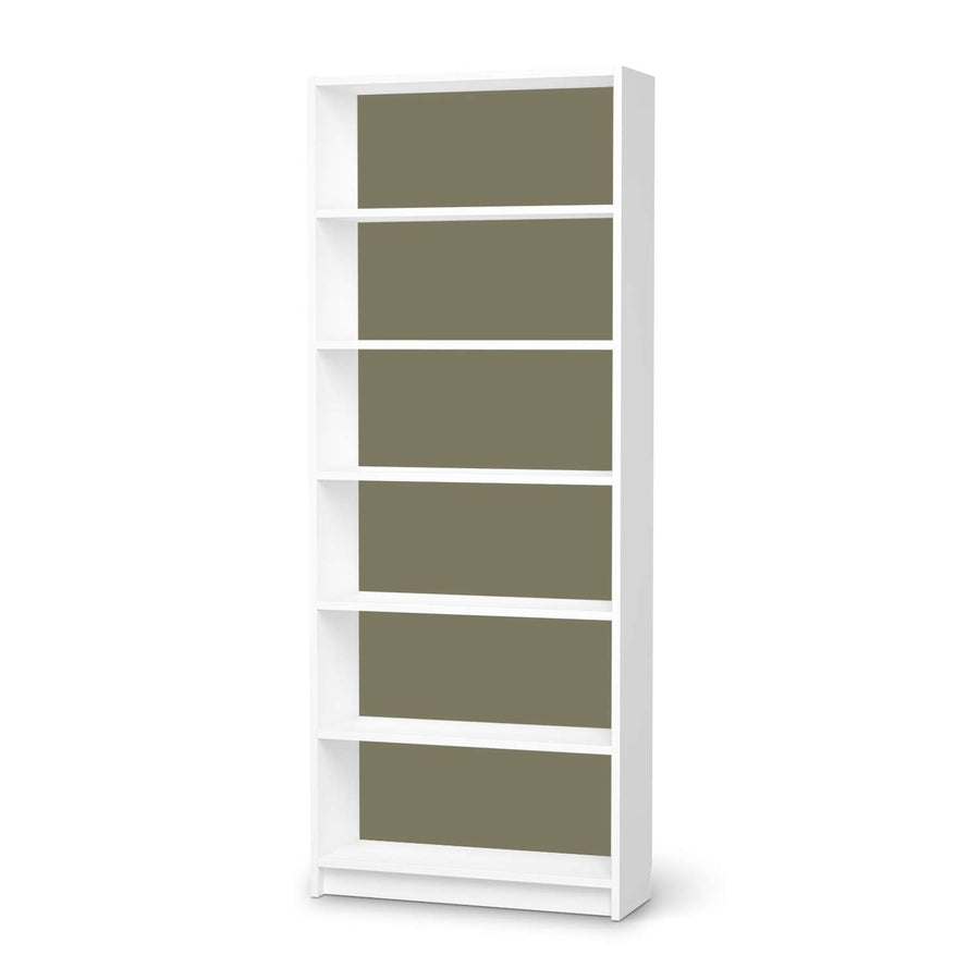 Klebefolie Braungrau Light - IKEA Billy Regal 6 Fächer - weiss