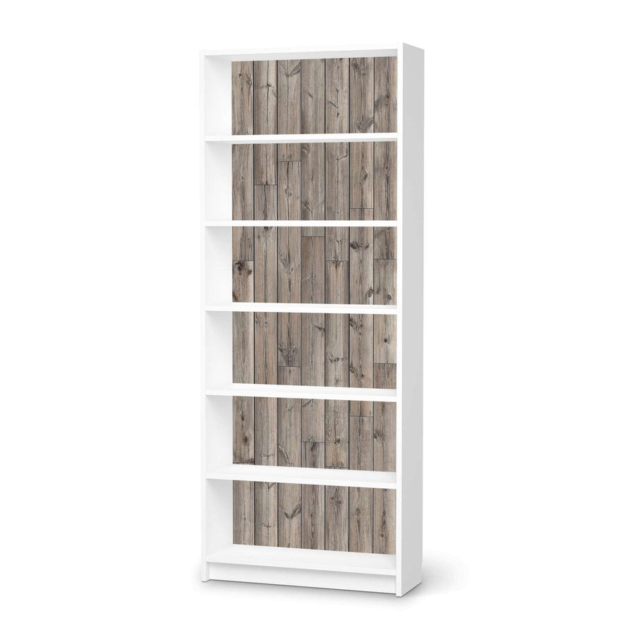 Klebefolie Dark washed - IKEA Billy Regal 6 Fächer - weiss
