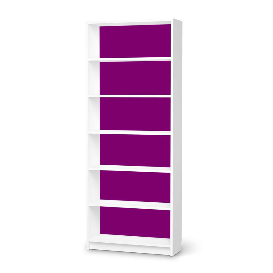 Klebefolie Flieder Dark - IKEA Billy Regal 6 Fächer - weiss