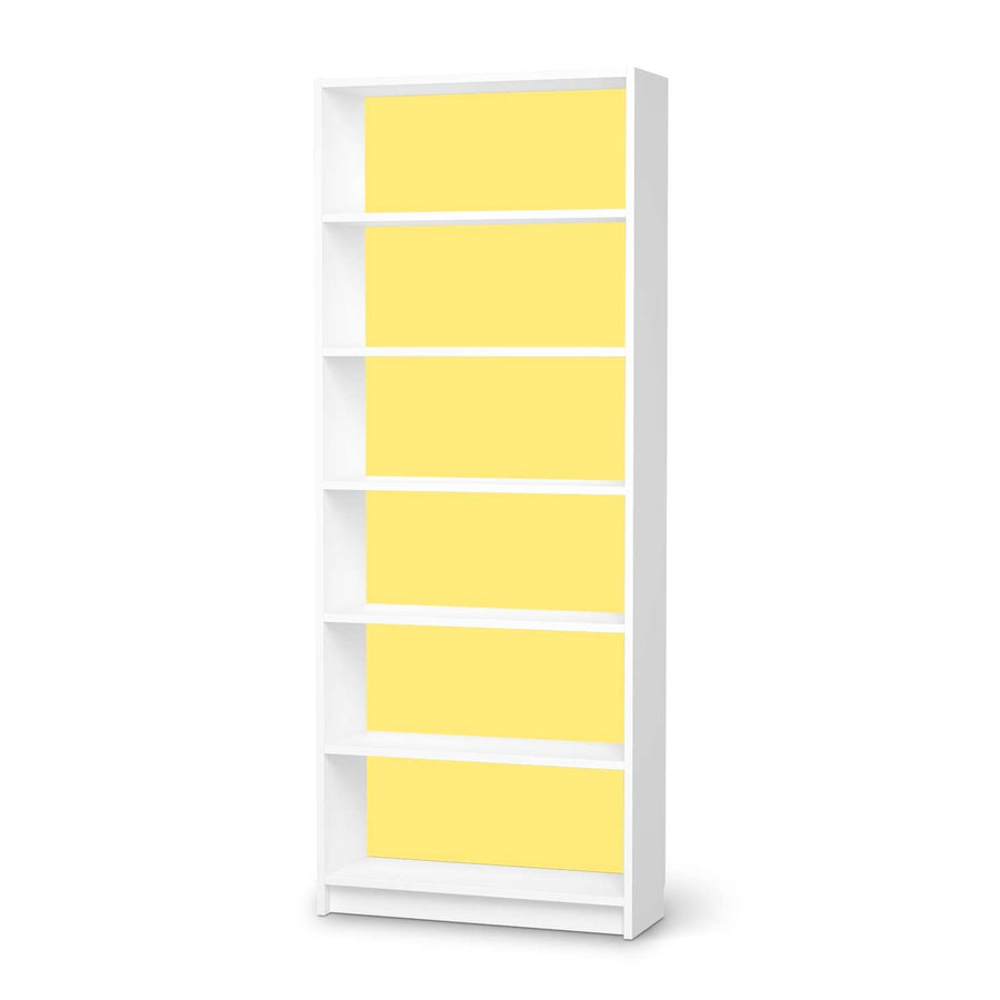 Klebefolie Gelb Light - IKEA Billy Regal 6 Fächer - weiss