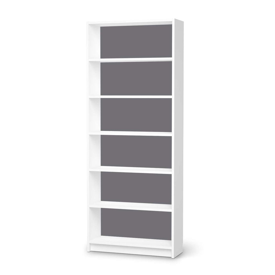 Klebefolie Grau Light - IKEA Billy Regal 6 Fächer - weiss