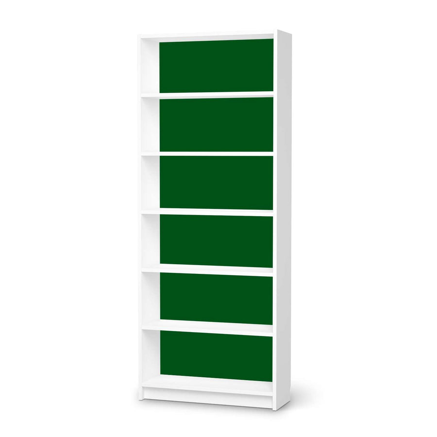 Klebefolie Grün Dark - IKEA Billy Regal 6 Fächer - weiss