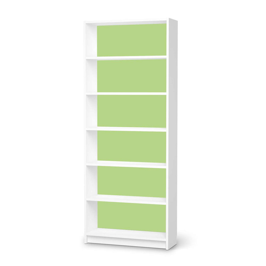 Klebefolie Hellgrün Light - IKEA Billy Regal 6 Fächer - weiss