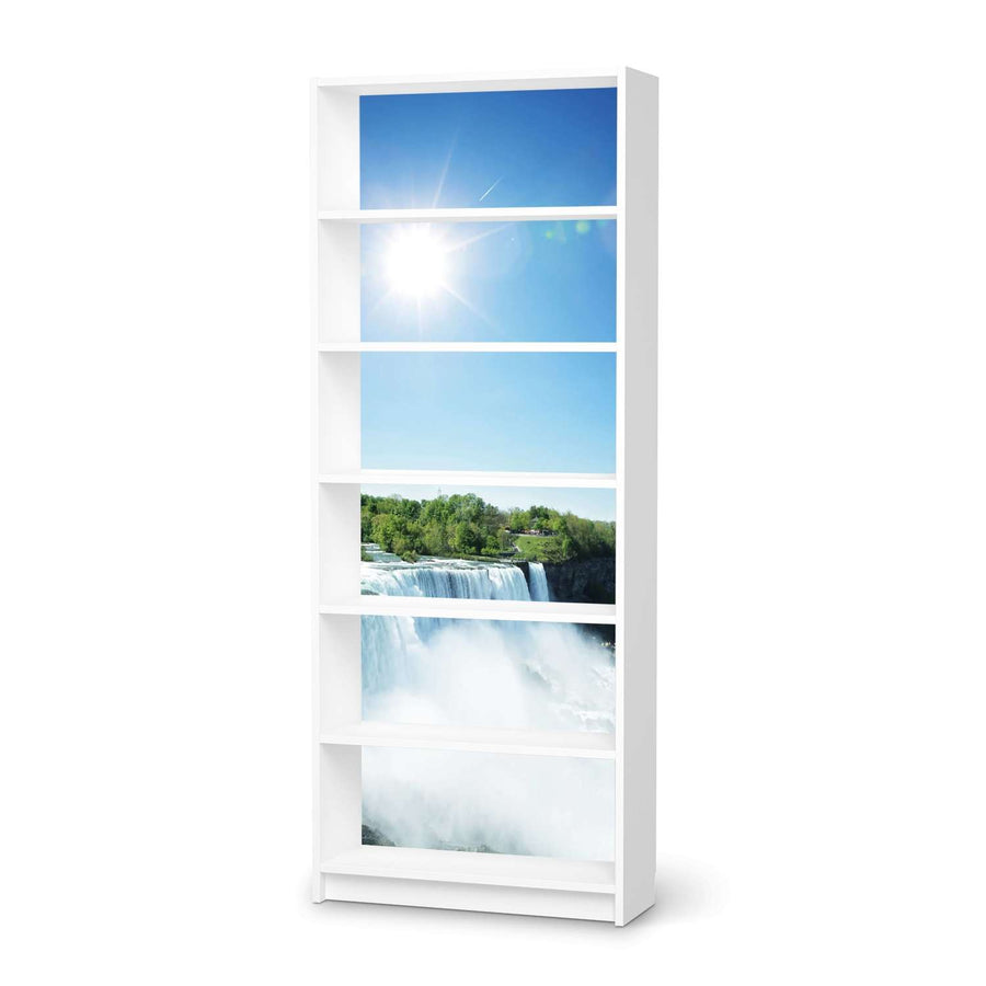 Klebefolie Niagara Falls - IKEA Billy Regal 6 Fächer - weiss