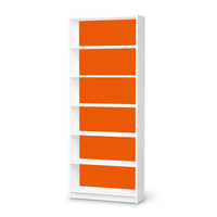 Klebefolie Orange Dark - IKEA Billy Regal 6 Fächer - weiss