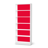 Klebefolie Rot Light - IKEA Billy Regal 6 Fächer - weiss