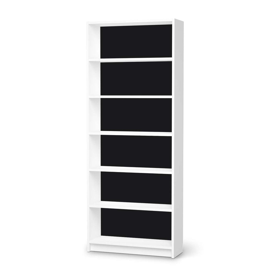 Klebefolie Schwarz - IKEA Billy Regal 6 Fächer - weiss