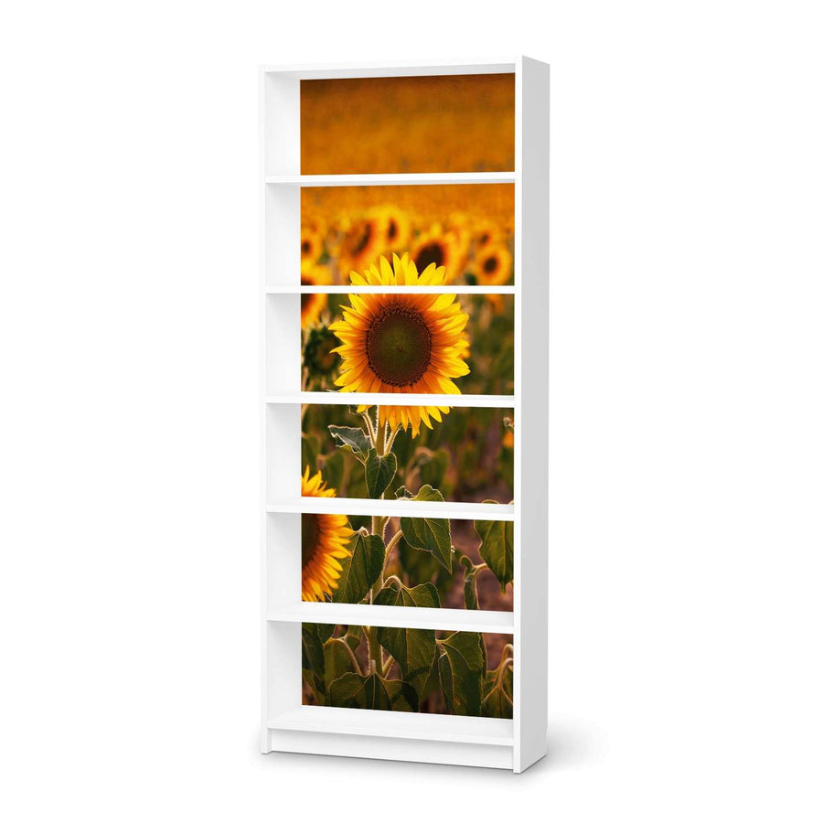 Klebefolie Sunflowers - IKEA Billy Regal 6 Fächer - weiss