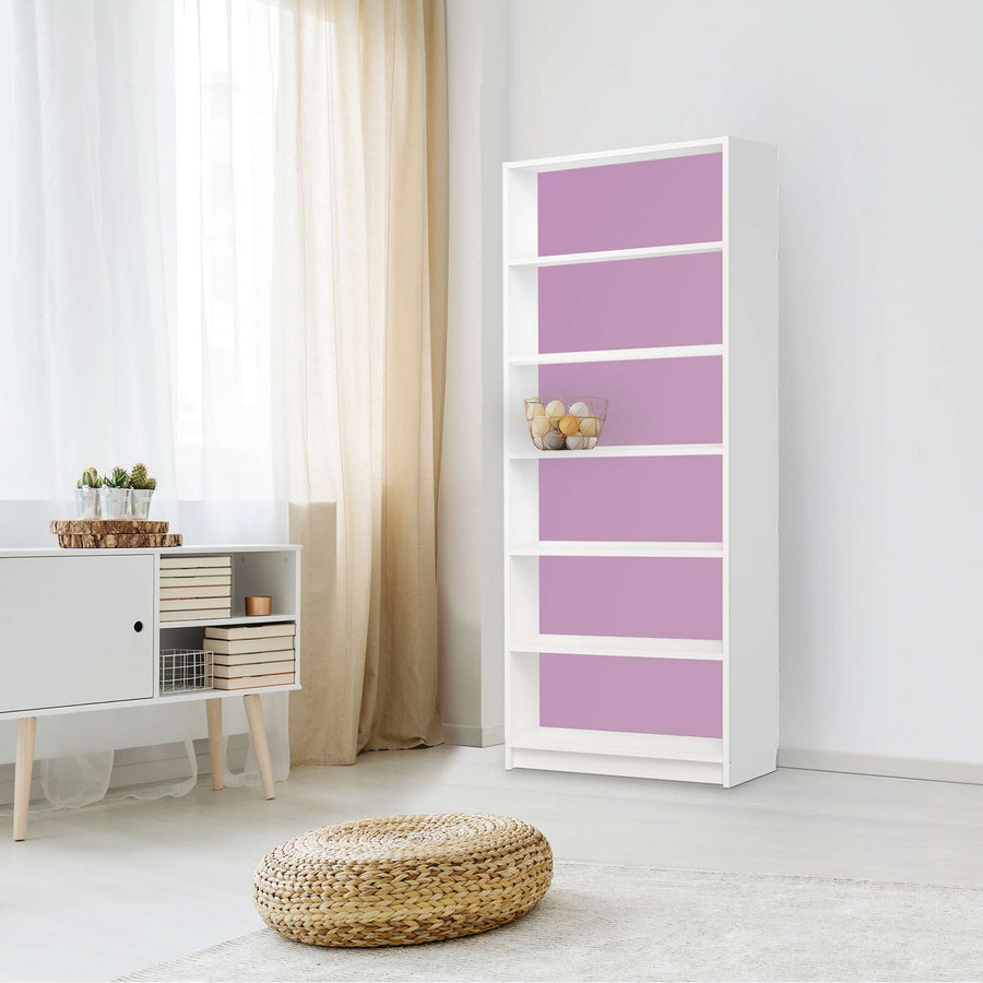 Klebefolie Flieder Light - IKEA Billy Regal 6 Fächer - Wohnzimmer