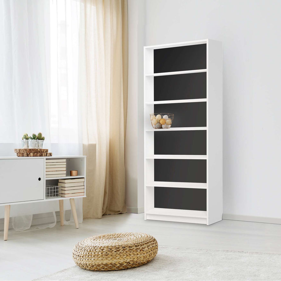 Klebefolie Schwarz - IKEA Billy Regal 6 Fächer - Wohnzimmer