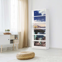 Klebefolie Seaside - IKEA Billy Regal 6 Fächer - Wohnzimmer