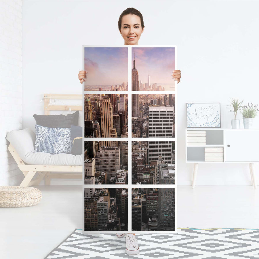 Klebefolie Big Apple - IKEA Expedit Regal 8 Türen - Folie