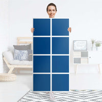 Klebefolie Blau Dark - IKEA Expedit Regal 8 Türen - Folie
