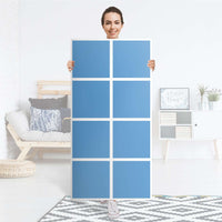 Klebefolie Blau Light - IKEA Expedit Regal 8 Türen - Folie