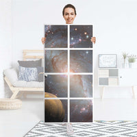 Klebefolie Milky Way - IKEA Expedit Regal 8 Türen - Folie