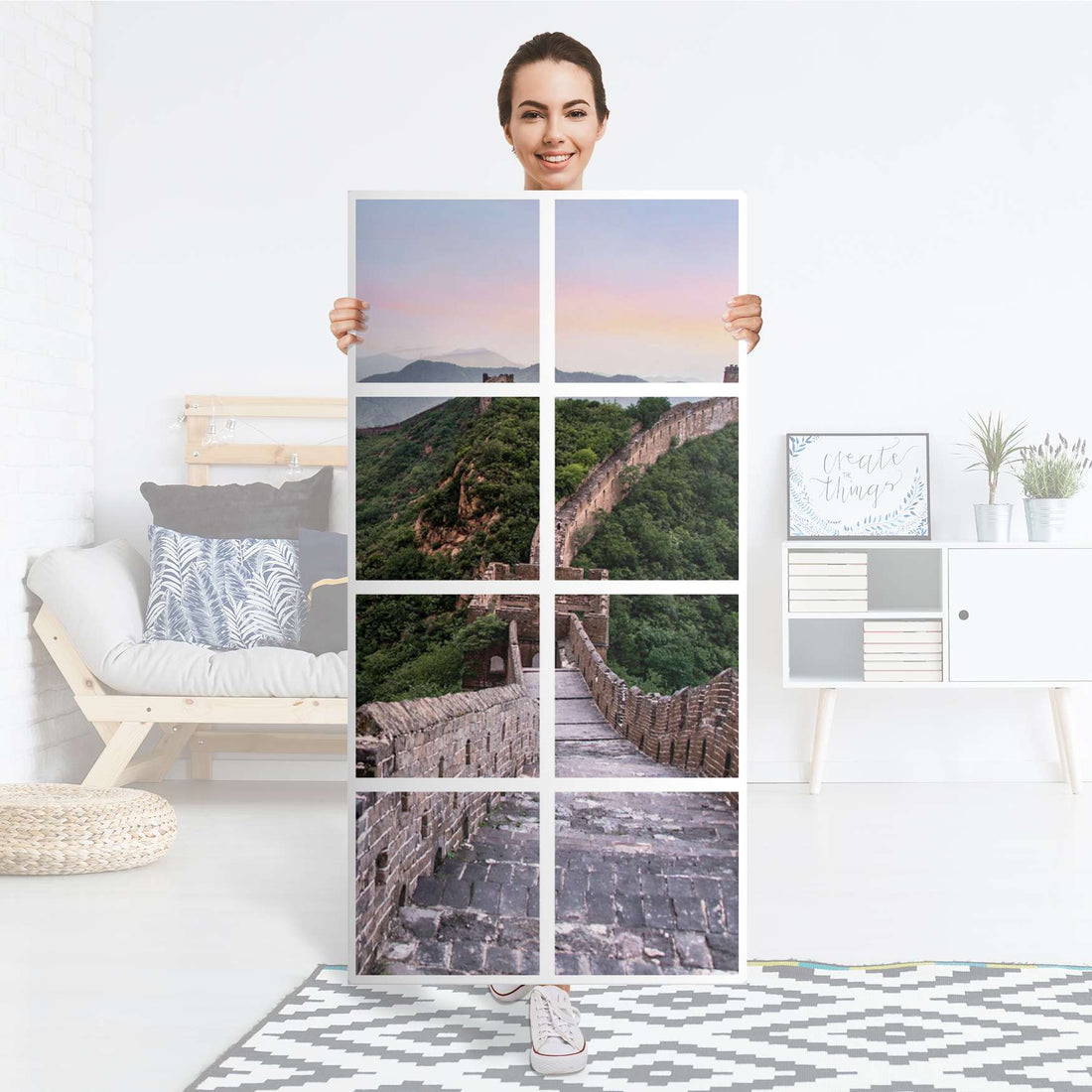 Klebefolie The Great Wall - IKEA Expedit Regal 8 Türen - Folie
