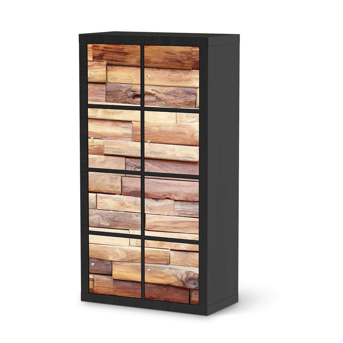 Klebefolie Artwood - IKEA Expedit Regal 8 Türen - schwarz