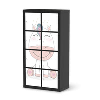 Klebefolie Baby Unicorn - IKEA Expedit Regal 8 Türen - schwarz