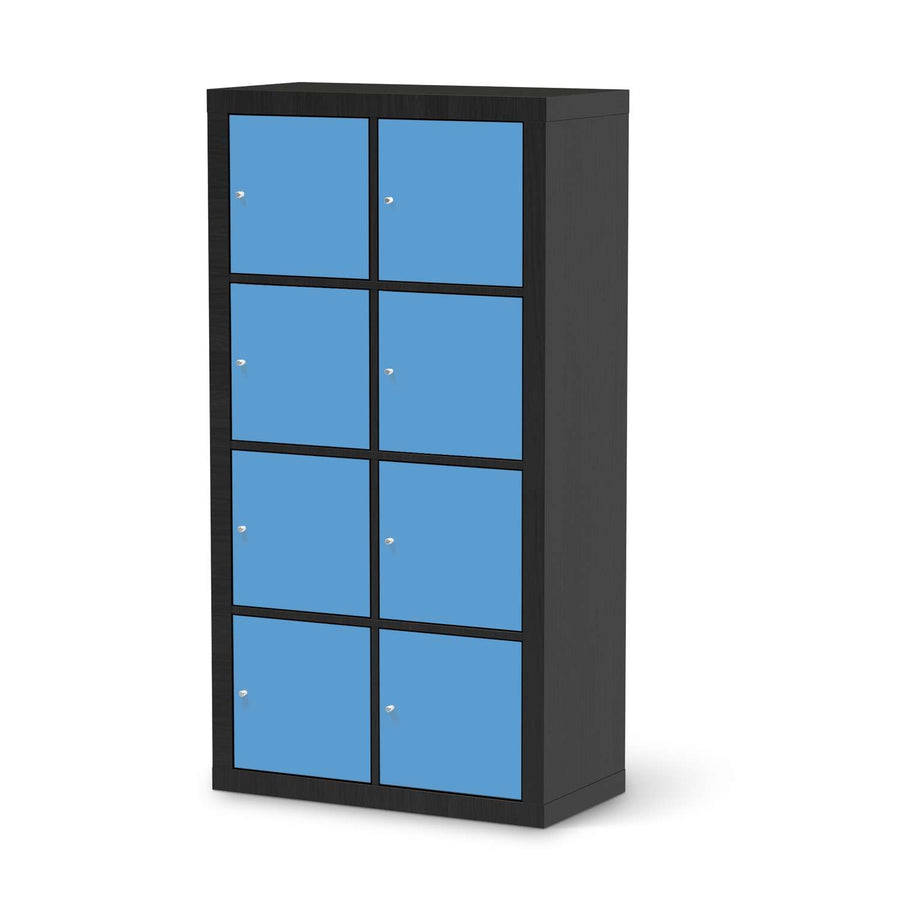 Klebefolie Blau Light - IKEA Expedit Regal 8 Türen - schwarz