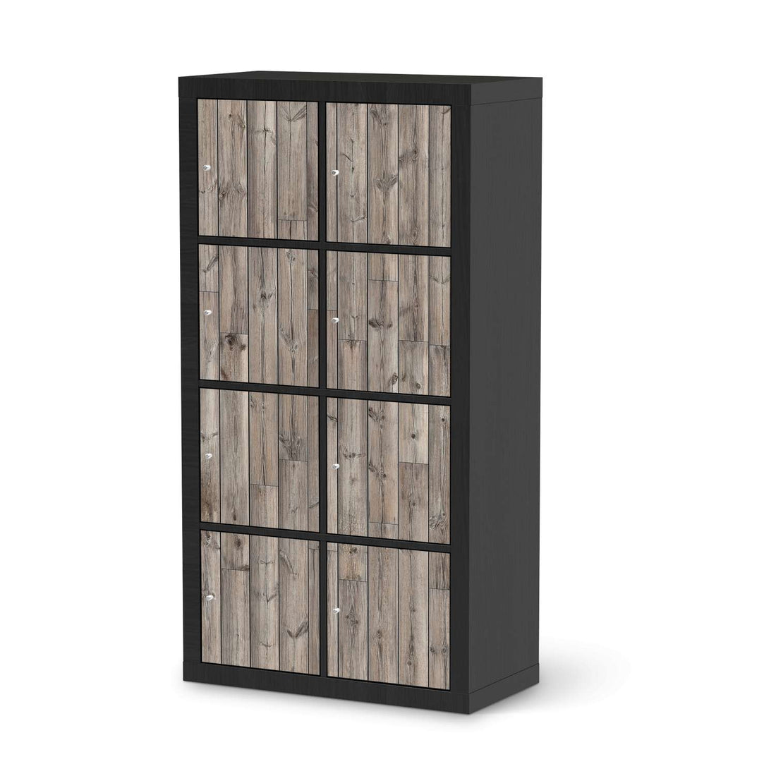 Klebefolie Dark washed - IKEA Expedit Regal 8 Türen - schwarz
