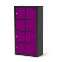 Klebefolie Flieder Dark - IKEA Expedit Regal 8 Türen - schwarz