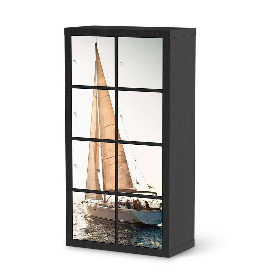 Klebefolie Freedom - IKEA Expedit Regal 8 Türen - schwarz