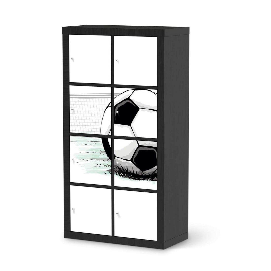 Klebefolie Freistoss - IKEA Expedit Regal 8 Türen - schwarz