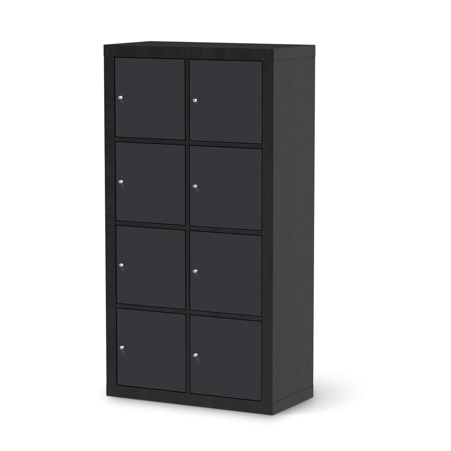 Klebefolie Grau Dark - IKEA Expedit Regal 8 Türen - schwarz