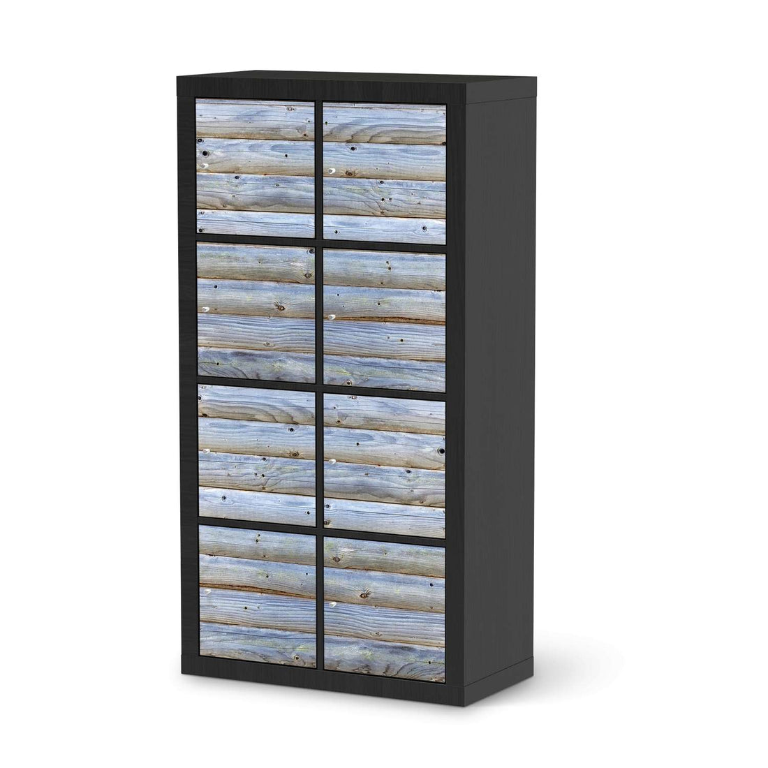 Klebefolie Greyhound - IKEA Expedit Regal 8 Türen - schwarz