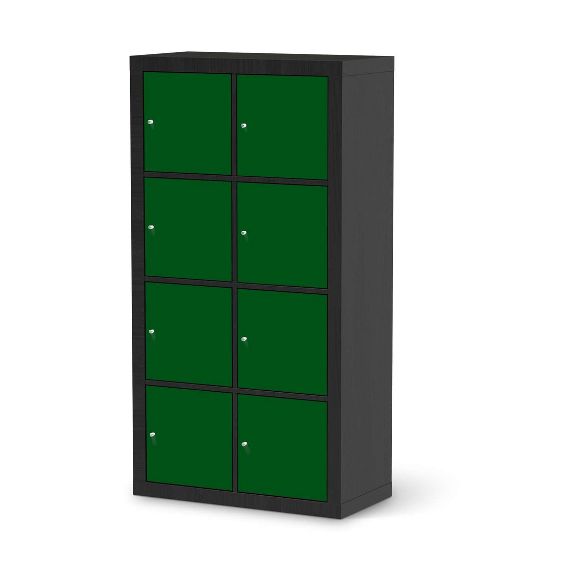 Klebefolie Grün Dark - IKEA Expedit Regal 8 Türen - schwarz