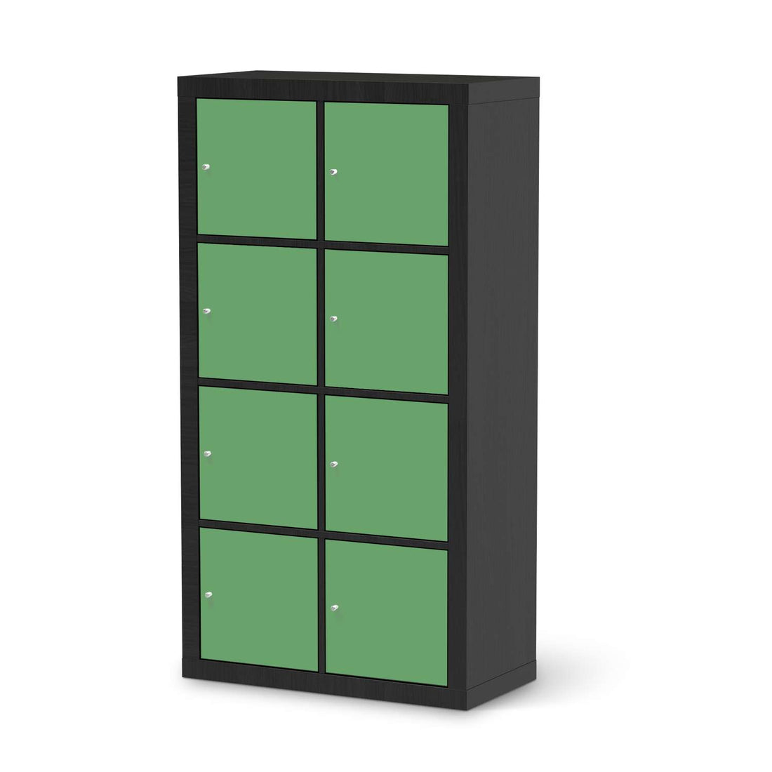 Klebefolie Grün Light - IKEA Expedit Regal 8 Türen - schwarz