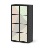 Klebefolie Pastell Geometrik - IKEA Expedit Regal 8 Türen - schwarz