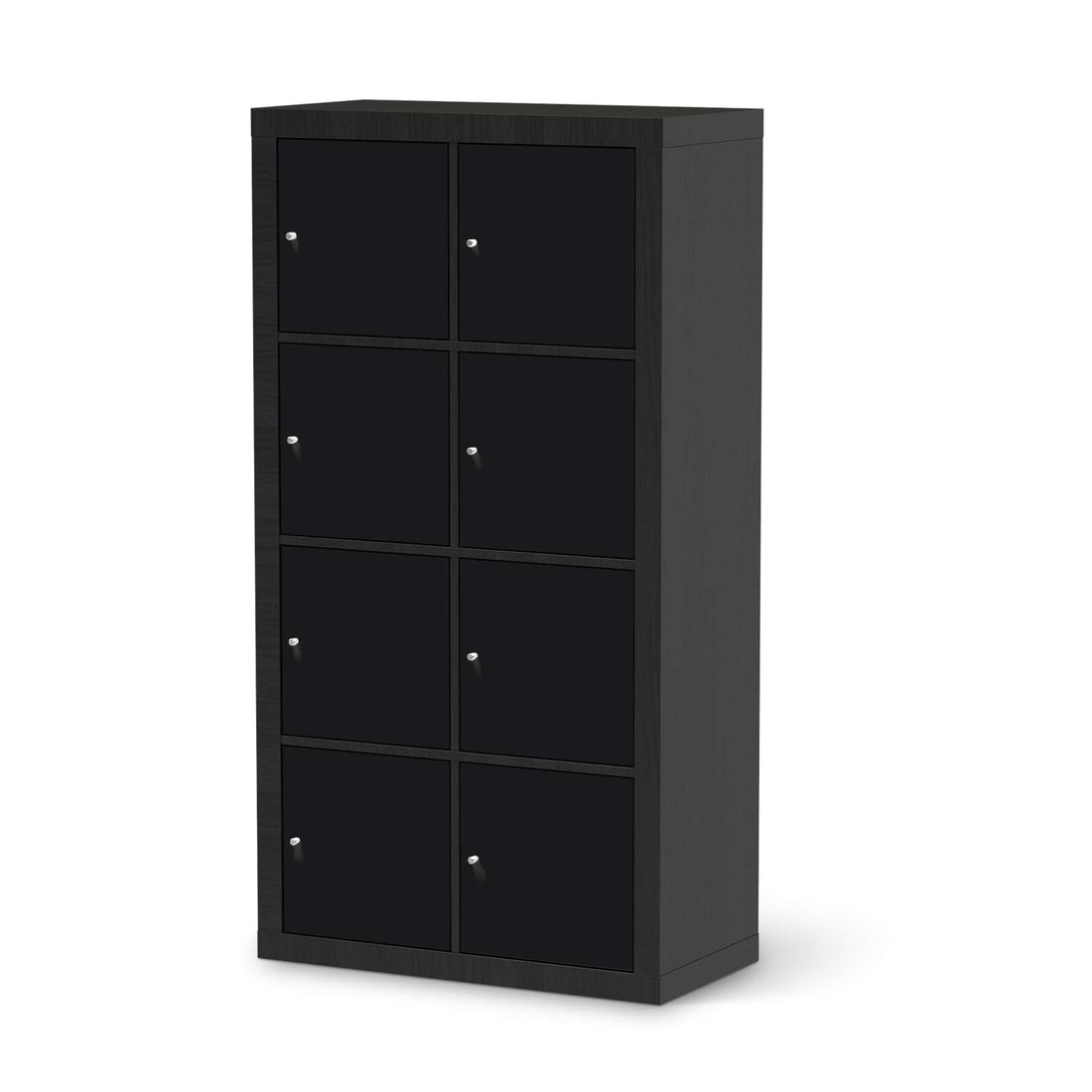 Klebefolie Schwarz - IKEA Expedit Regal 8 Türen - schwarz