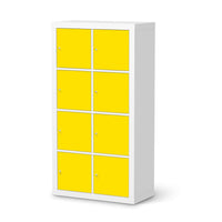 Klebefolie Gelb Dark - IKEA Expedit Regal 8 Türen  - weiss