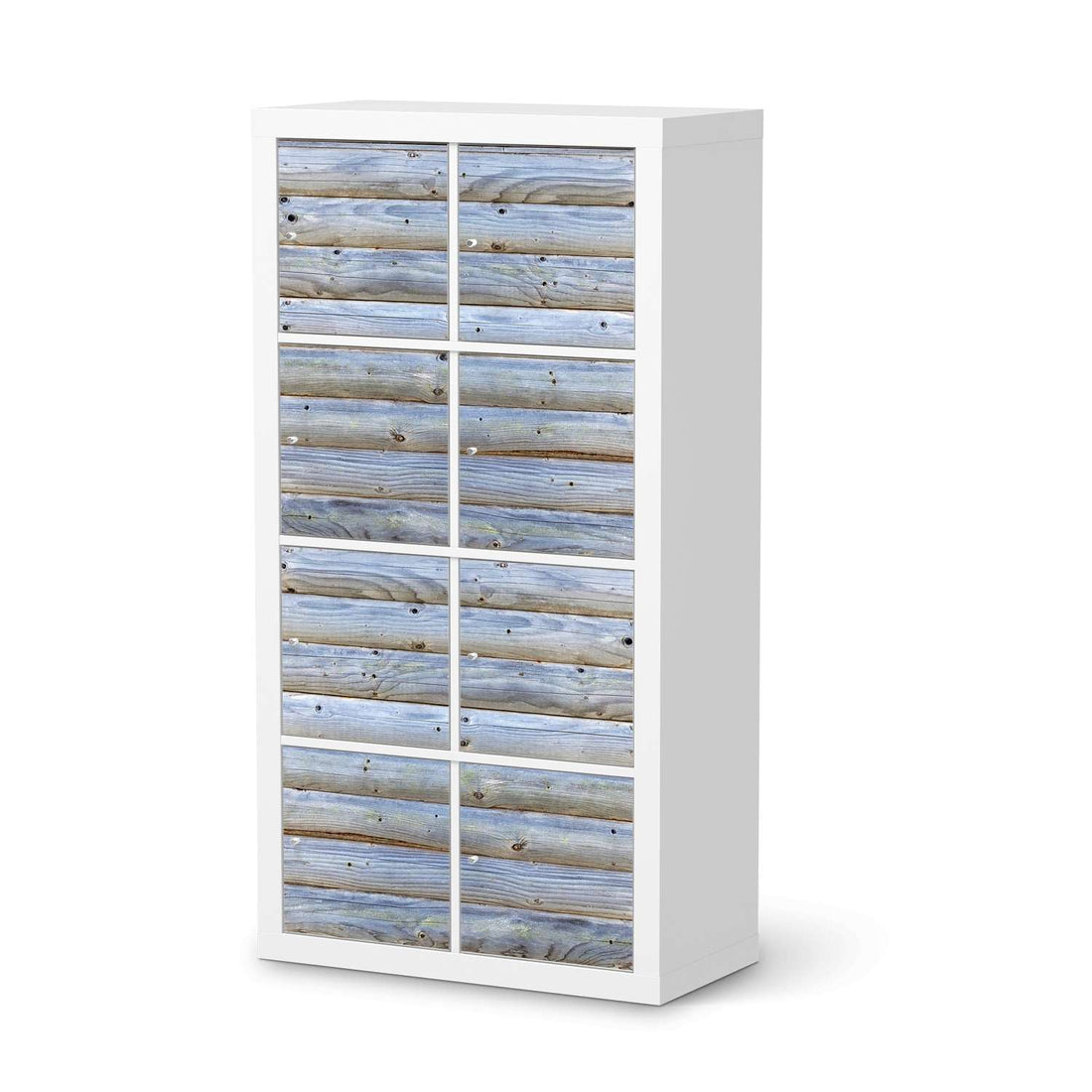 Klebefolie Greyhound - IKEA Expedit Regal 8 Türen  - weiss