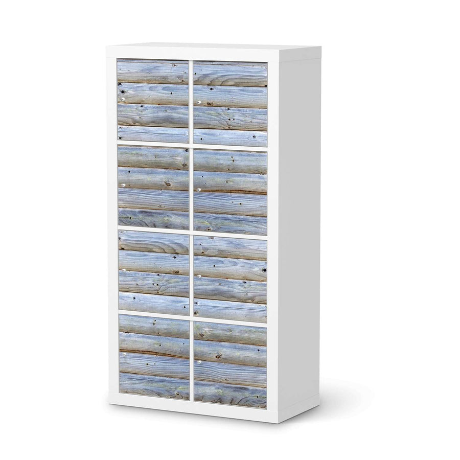 Klebefolie Greyhound - IKEA Expedit Regal 8 Türen  - weiss