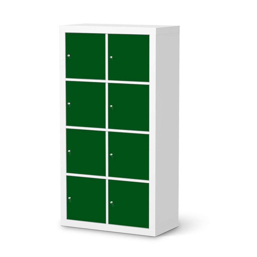 Klebefolie Grün Dark - IKEA Expedit Regal 8 Türen  - weiss