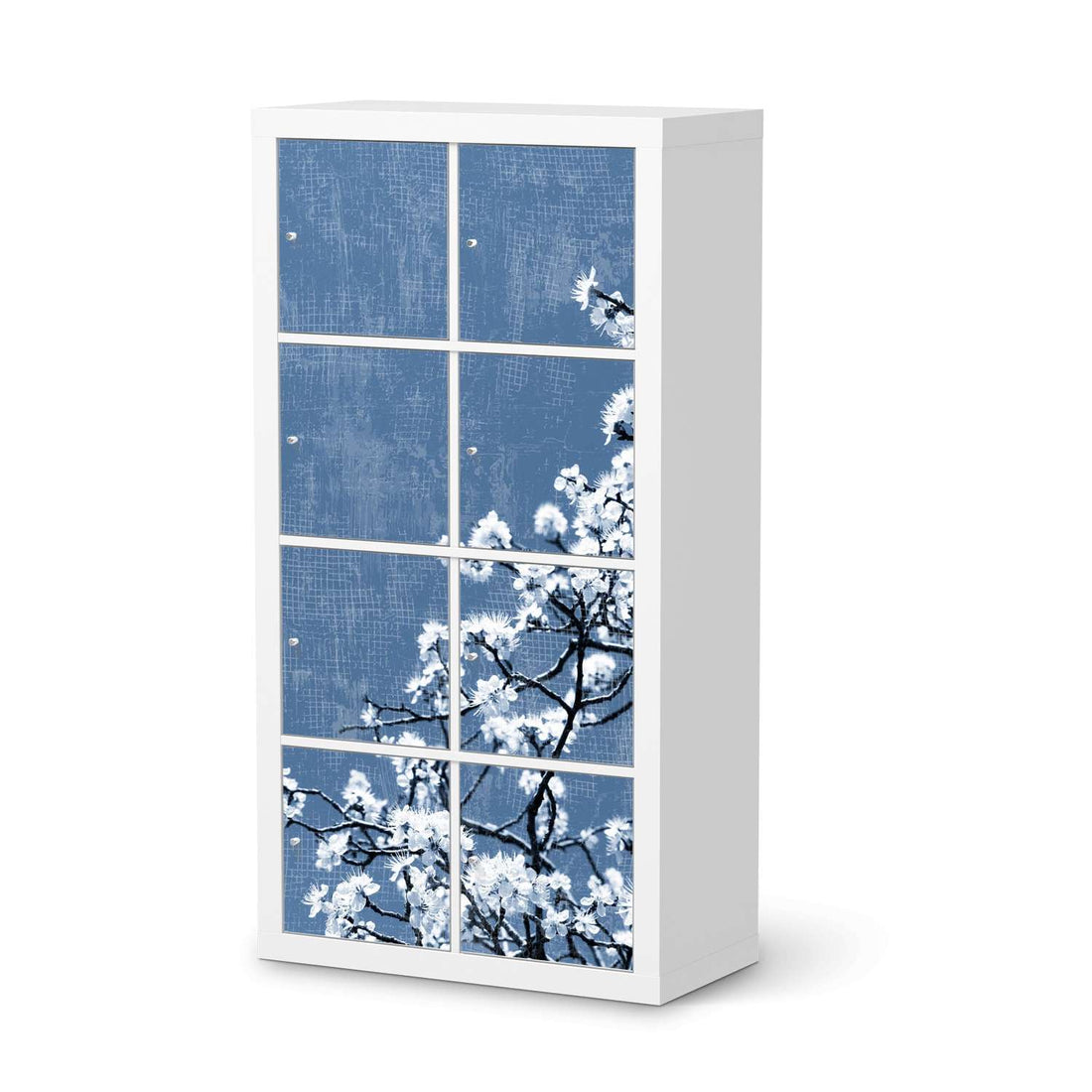 Klebefolie Spring Tree - IKEA Expedit Regal 8 Türen  - weiss