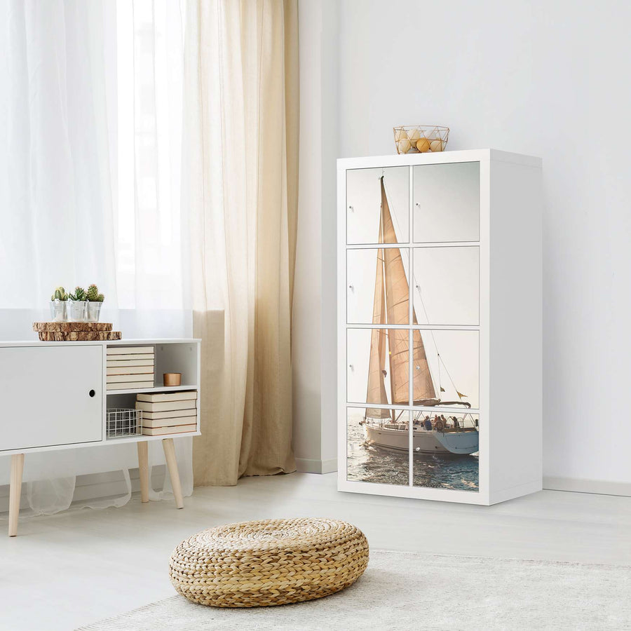 Klebefolie Freedom - IKEA Expedit Regal 8 Türen - Wohnzimmer
