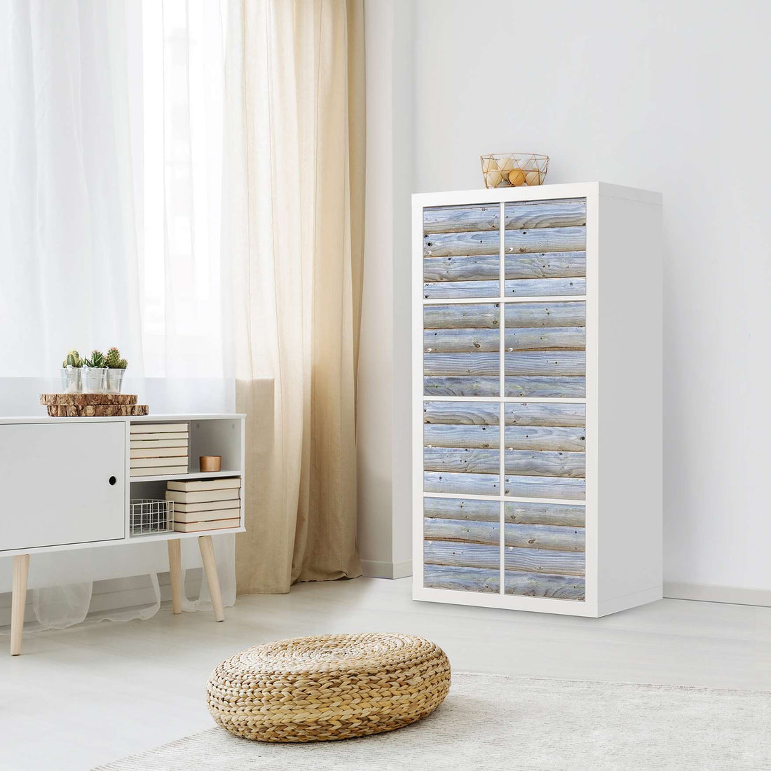 Klebefolie Greyhound - IKEA Expedit Regal 8 Türen - Wohnzimmer