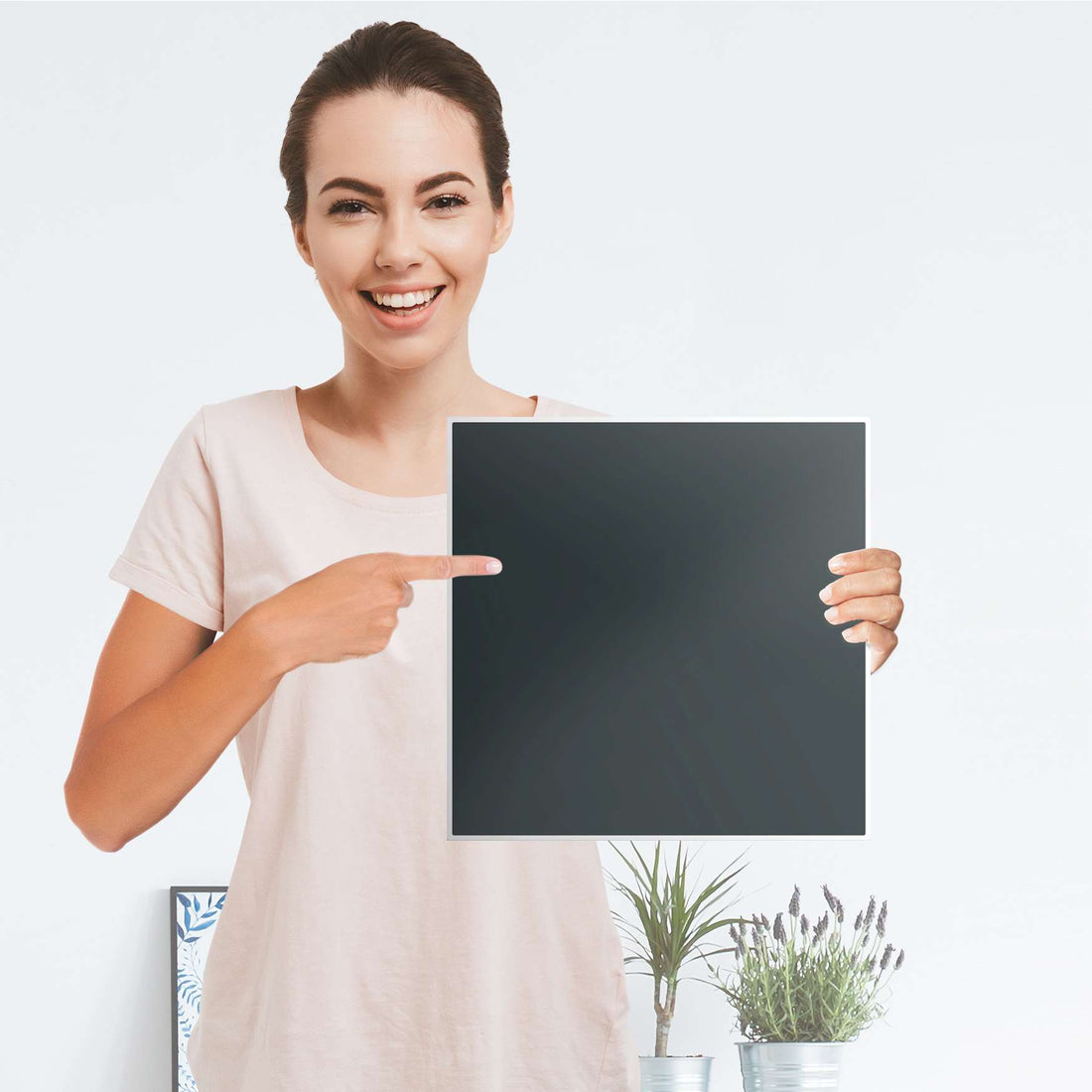 Klebefolie Blaugrau Dark - IKEA Expedit Regal Tür einzeln - Folie