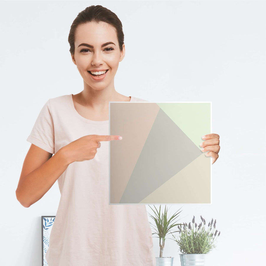 Klebefolie Pastell Geometrik - IKEA Expedit Regal Tür einzeln - Folie