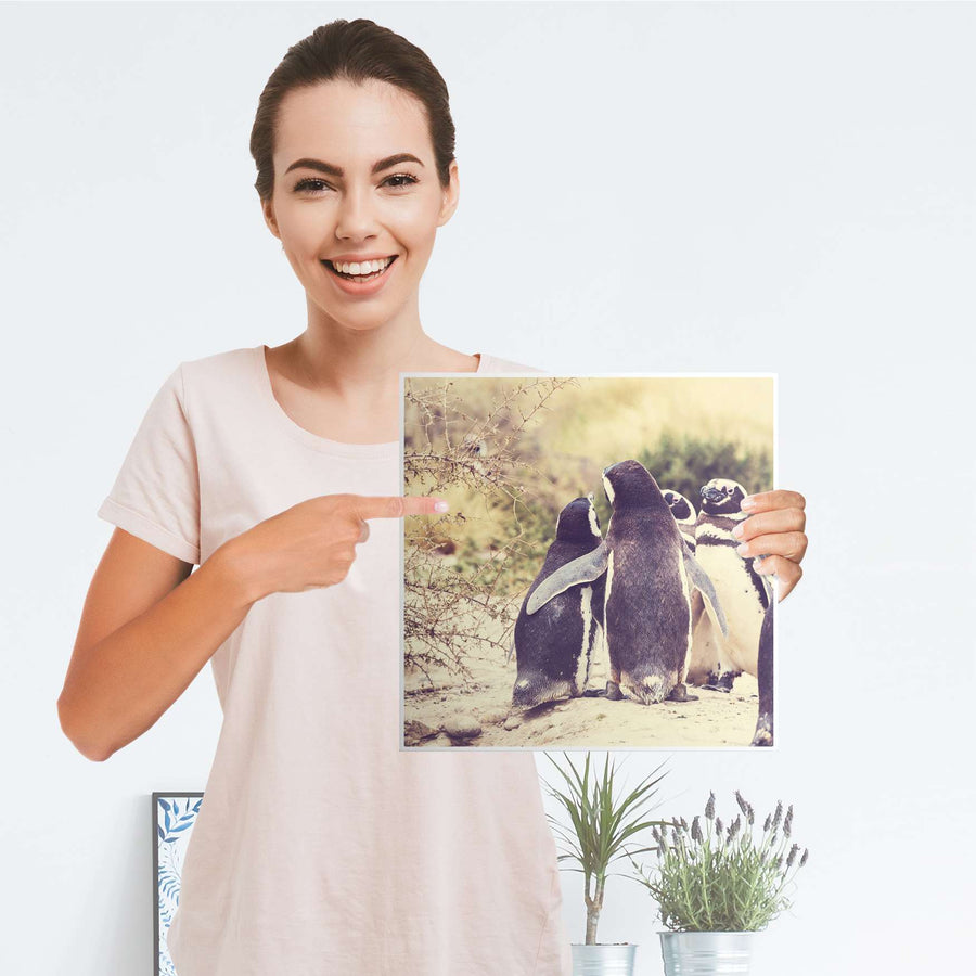Klebefolie Pingu Friendship - IKEA Expedit Regal Tür einzeln - Folie