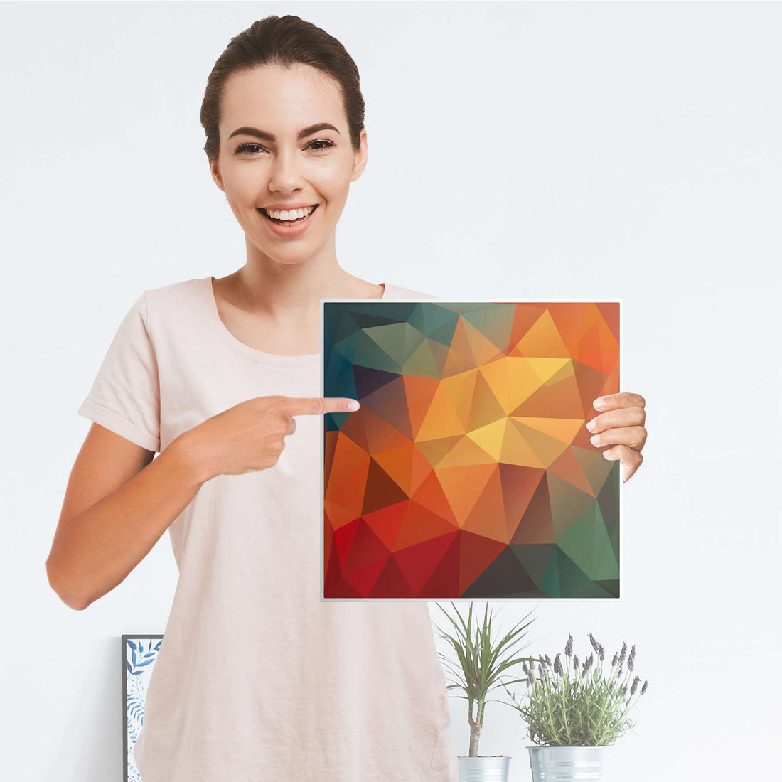 Klebefolie Polygon - IKEA Expedit Regal Tür einzeln - Folie